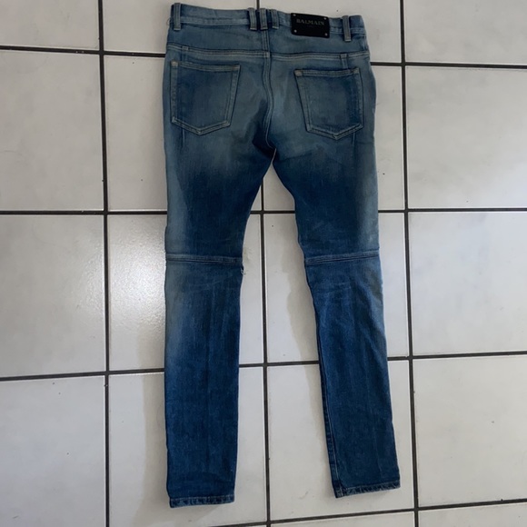 Balmain Jeans SLIM FIT BIKER SZ 30 (100% AUTHENTIC) - Picture 2 of 4